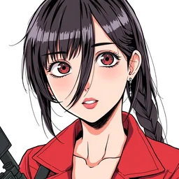 makima from chainsaw man as a girlboss, perfect face by kuvshinov, manga cover art