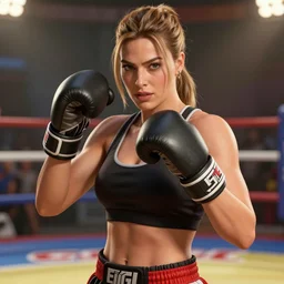 margot robbie as a fighter in king of fighters 1 5, unreal engine 5, 4 k, photorealism, very detailed, ultra high quality