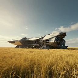 neil blomkamp film landscape, hyper realistic, cinematic, perfect composition, golden ratio, extreamly detailed, detailed grass, detailed crash space ship, detailed sky, physical correct lgiht and shadow, photorealistic, octane render 8 k, trending on artstation
