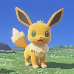 Sylveon, Animal Crossing gameplay screenshot, volumetric lighting, Unreal Engine 5, minimal shading, saturated colors