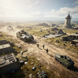 go - pro footage of d - day, unreal engine 5 highly rendered, radiant light, detailed and intricate environment, wide angle, cinematic lighting