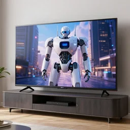 a big tv that is part of a robot
