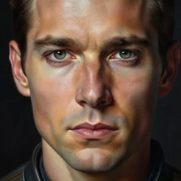 portrait of gaius baltar from battlestar galactica, very detailed eyes, hyperrealistic, very detailed painting by glenn fabry, by joao ruas