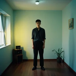 man in room by hsiao ron style