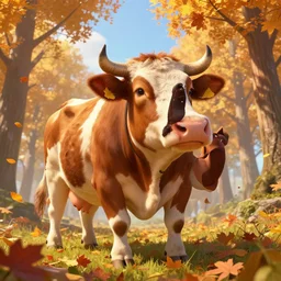 epic professional digital art of ((((🐄)))) !!!! 🐭!!!! !!!!🍁!!!!, best on artstation, cgsociety, wlop, cosmic, epic, stunning, gorgeous, much detail, much wow, masterpiece