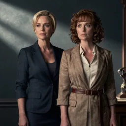 jillian anderson as skully x - files as housewives from mars