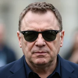 Andrzej Duda creepy face with Ray Ban sunglasses