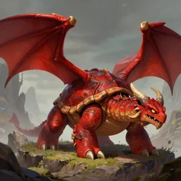 mount epic red dragon turtle screenshot world of warcraft mounts worldboss borberland comics by jesper ejsing art and by feng zhu, by rhads, makoto shinkai and lois van baarle, ilya kuvshinov, rossdraws global light 3 d rtx hdr