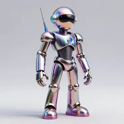 80s futuristic android character, slik design, colorful chrome:: by beeple and James Gilleard and Justin Gerard :: ornate, dynamic, particulate, intricate, elegant, highly detailed, centered, artstation, smooth, sharp focus, octane render, 3d