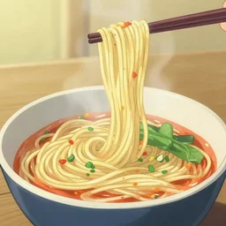 delicious and tasty noodles, animation, by makoto shinkai, digital art, illustrations