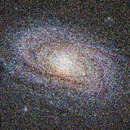 andromeda galaxy, hyperrealism, no blur, 4 k resolution, ultra detailed, style of anton fadeev, ivan shishkin, john berkey