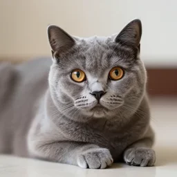a cute gray cat