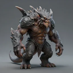 hyper realistic fantasy monster, by art germ, background by greg rutkowski