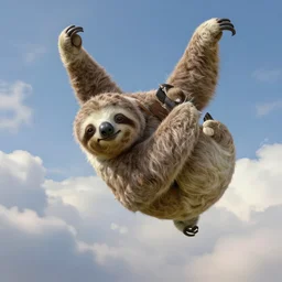 a digital painting of a holy sloth descending from the heaven, holy, godly, divine, hyper realistic, full of details, octane render, 4 k, unreal engine, in the style of greg rutkowski