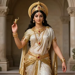 hindu goddess posing for playboy photo, italian renaissance