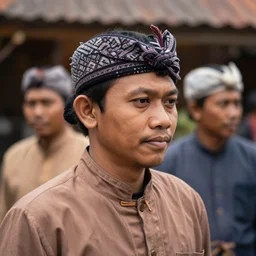 balinese men's headgear