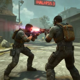 screenshot of half - life 3, laser gun
