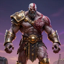 behemoth giant kratos, 4 k, very coherent symmetrical artwork, cinematic, hyper realism, high detail, octane render, unreal engine, 8 k, vibrant colors, smooth gradients