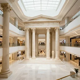 a mall in the style of ancient republican greece, art by greg rutkowski and artgerma, stunning concept art, interior design architecture