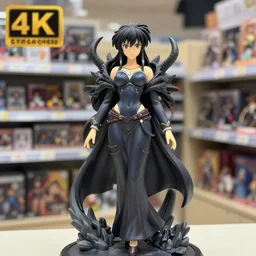 anime figurine of cthulu as a woman, personification, official store photo, commercial photo, 4 k, 3 5 mm, beautiful composition, octane render