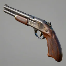 Aztec Shotgun, Render, Concept Art