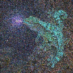 a bioluminescent gecko consuming a universe, 4k, photorealistic, hyper detailed, octane render,
