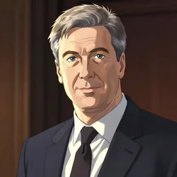 anime cartoon, keir starmer, portrait