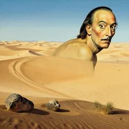 freudian slippery slope in the desert at high altitudes artwork by salvador dali