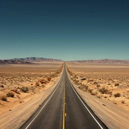 a desolate highway in the middle of the nevada desert, establishing shot, opening film shot, video game cinematic, highly detailed, digital painting, concept art, movie poster art, cinematic framing, cinematic lighting, illustration, trending on artstation