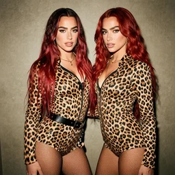 dua lipa as a leopard
