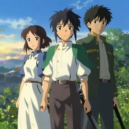 character art by makoto shinkai and hidari and wlop, the emerald herald