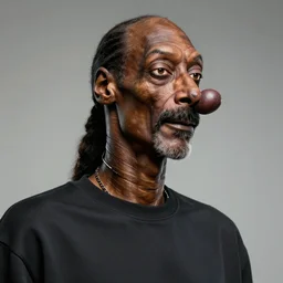 snoop dogg with extremely long neck and big nose, high detail, coherent, unreal engine, UHD, 4K, 8K, cinematic
