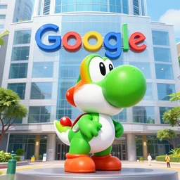 yoshi from yoshis island going to google hq