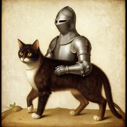 cat the knight by leonardo da vinci