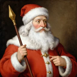 medieval european art of santa claus,