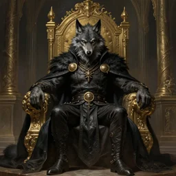 a werewolf king in your throne room, intricate, elegant, highly detailed, digital painting, artstation, concept art, smooth, sharp focus, illustration, thriller atmosphere, art by artgerm and greg rutkowski and alphonse mucha