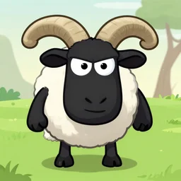 angry sheep