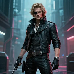 mozart if he was a futuristic cyberpunk bounty hunter