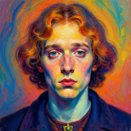 A psychedelic portrait of the most boring person in the world, vibrant color scheme, highly detailed, in the style of romanticism, cinematic, artstation, Moebius, Greg rutkowski