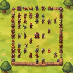 spritesheet warriers top down view