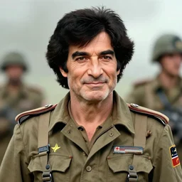 bob ross in the vietnam war, 8 k detail