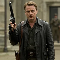 Christoph Waltz as the villain in saving private Ryan