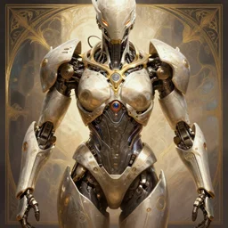 symmetry!! portrait of a machine from horizon zero dawn, intricate, elegant, highly detailed, digital painting, artstation, concept art, smooth, sharp focus, illustration, art by artgerm and greg rutkowski and alphonse mucha, 8 k