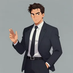 Tumblr fan art of evil CEO Oscar Issac