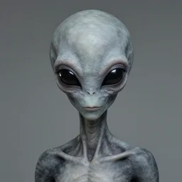 gray alien portrait by andreas achenbach