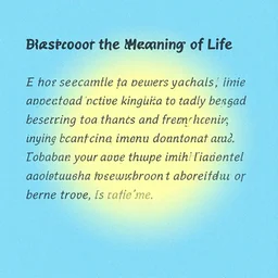 recently discovered proof for the meaning of life
