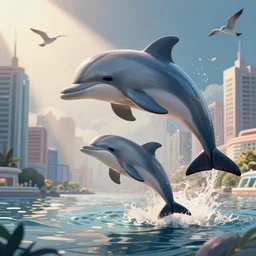 Extremely cute!!! dolphin city, designed by dolphins, ran by dolphins