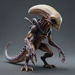 highly detailed 3d depiction of an alien creature, maximum complexity, photorealistic
