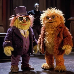 fraggle rock meets terminator 2. Movie still.
