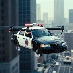 7 0 mm film still from blade runner, closeup of a police car drone flying through the city, octane, greg rutkowski, loish, rhads, beeple, makoto shinkai and lois van baarle, global illumination